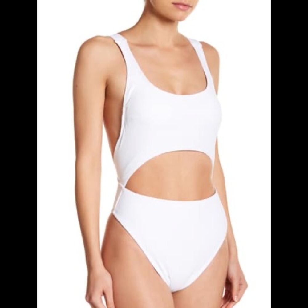Rachel Roy Sexy White One Piece MSRP $115 NWT